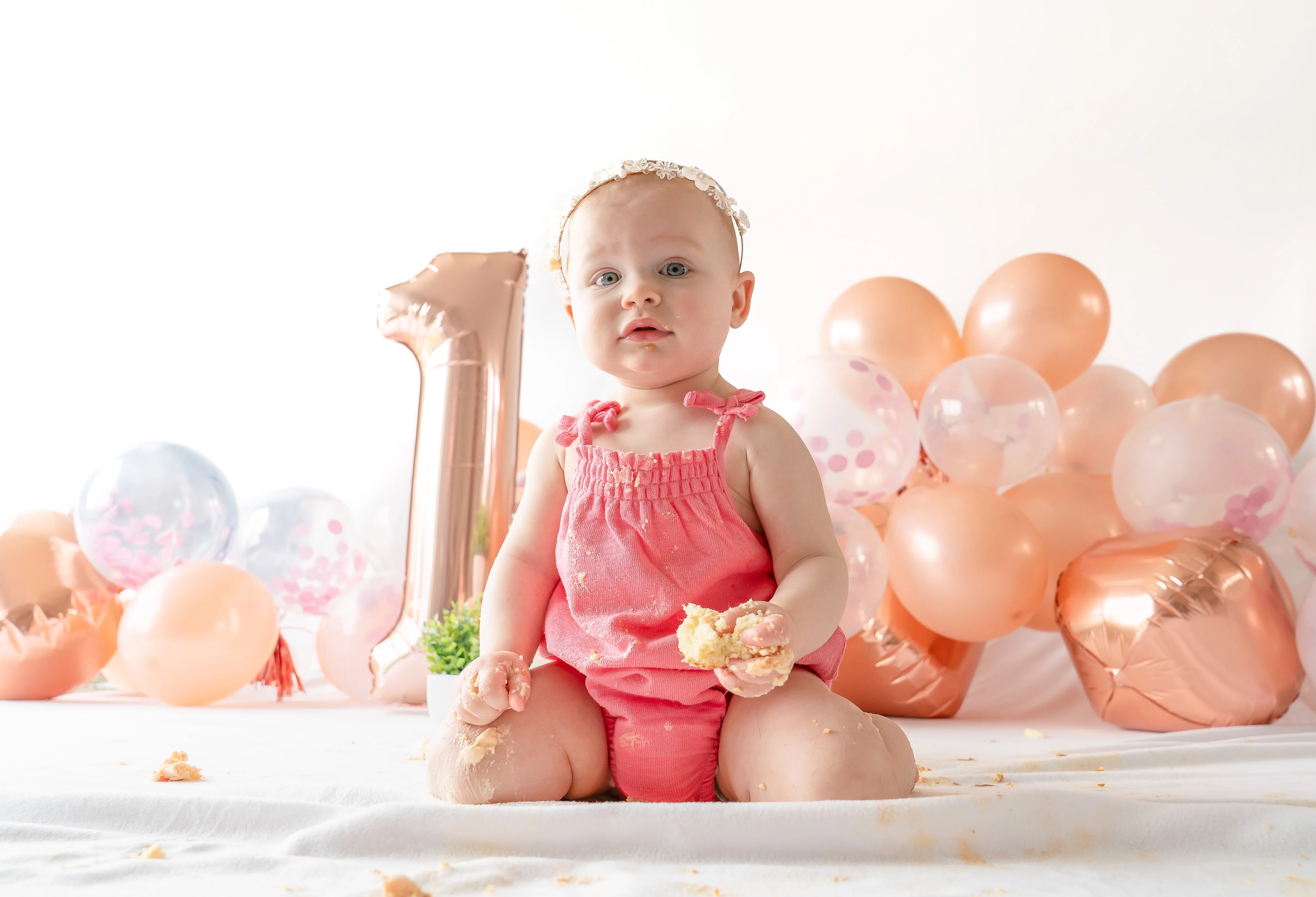 Cake smash fotoshoot door Kim & Louis