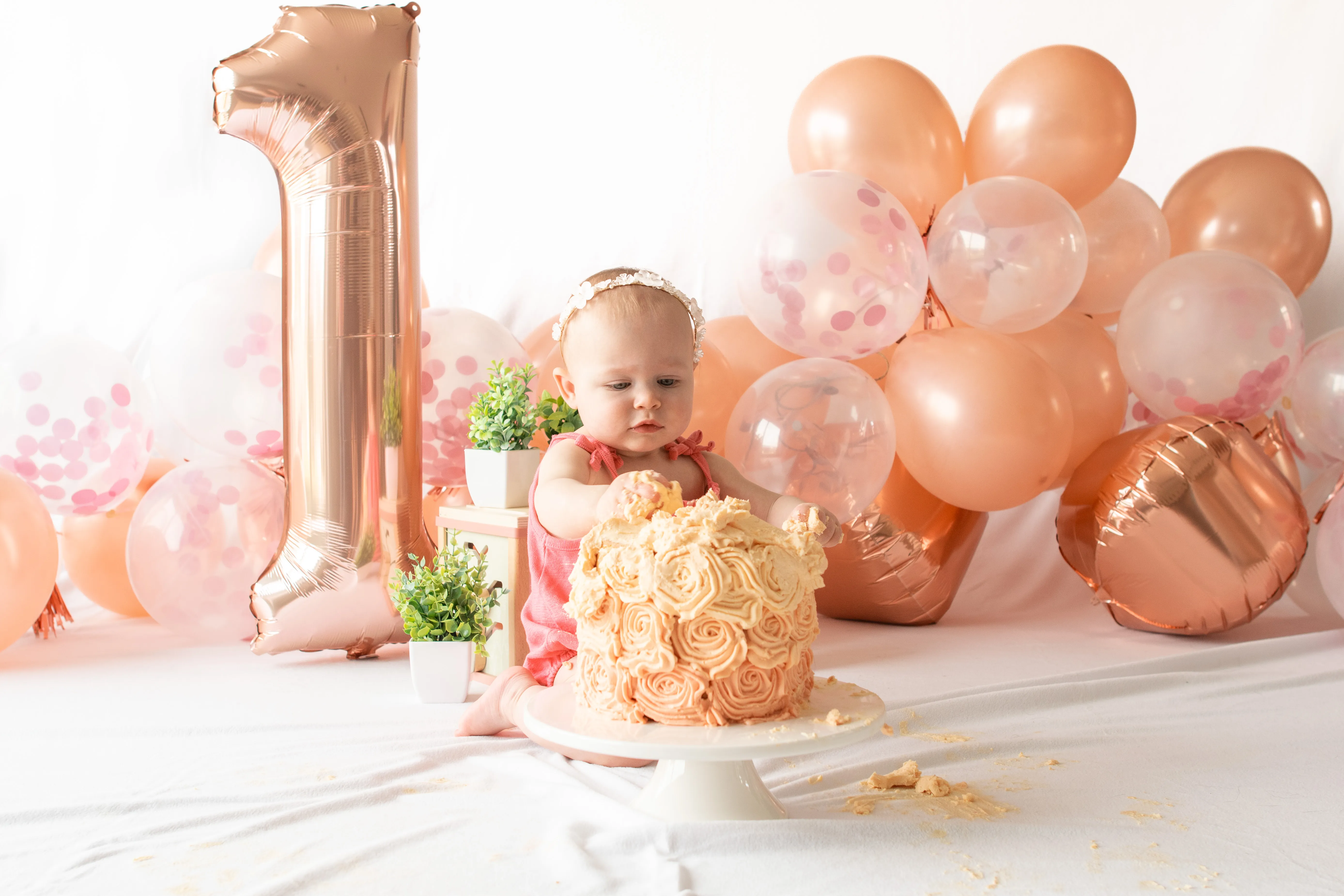 Cake smash fotoshoot door Kim & Louis